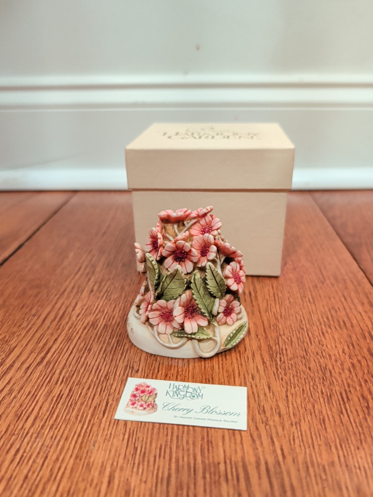 Lord Byron’s Harmony Garden Kingdom Figurine Trinket Box Cherry Blossom