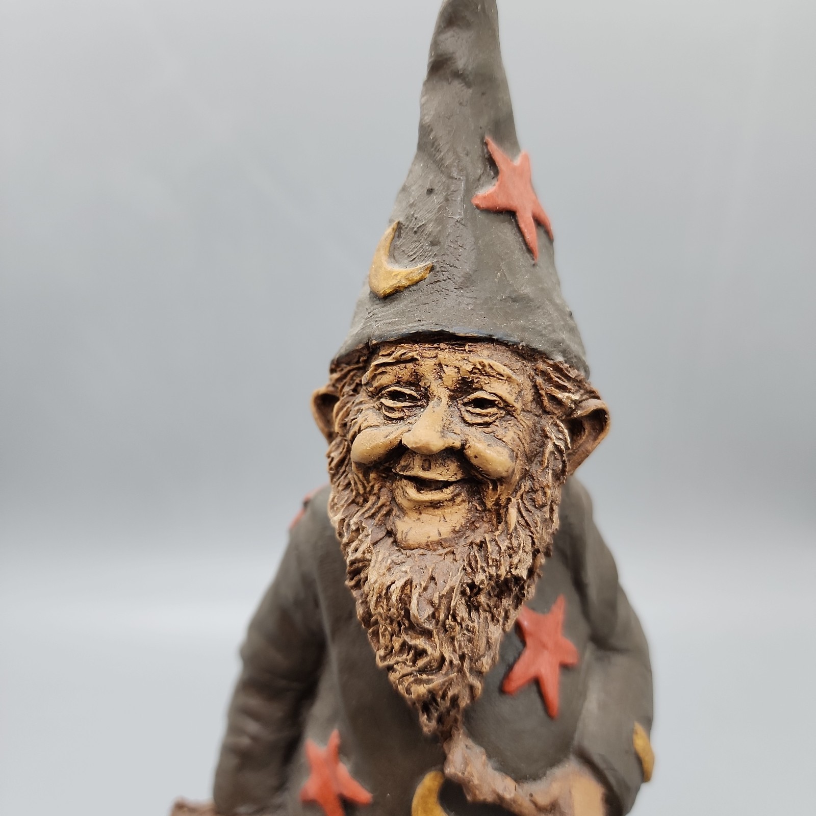 1983 Tom Clark Gnome THE WIZ Sculpture Figurine Cairn Studio Vintage Resin 8.5in