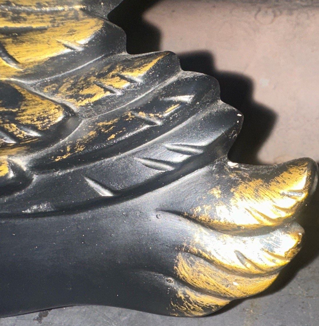 Vintage Miller Studios Chalkware Swans Black Gold 1968 Set Wall Hangings Beauty