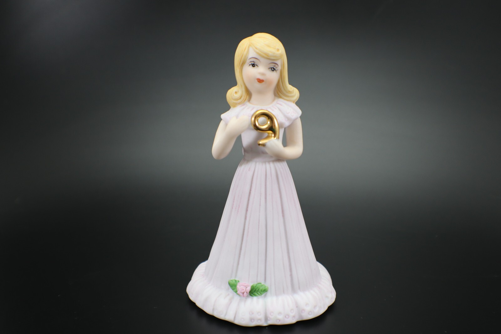 Growing Up Figurine BIRTHDAY GIRL 9 YEAR OLD – Ninth Porcelain Vintage 1981