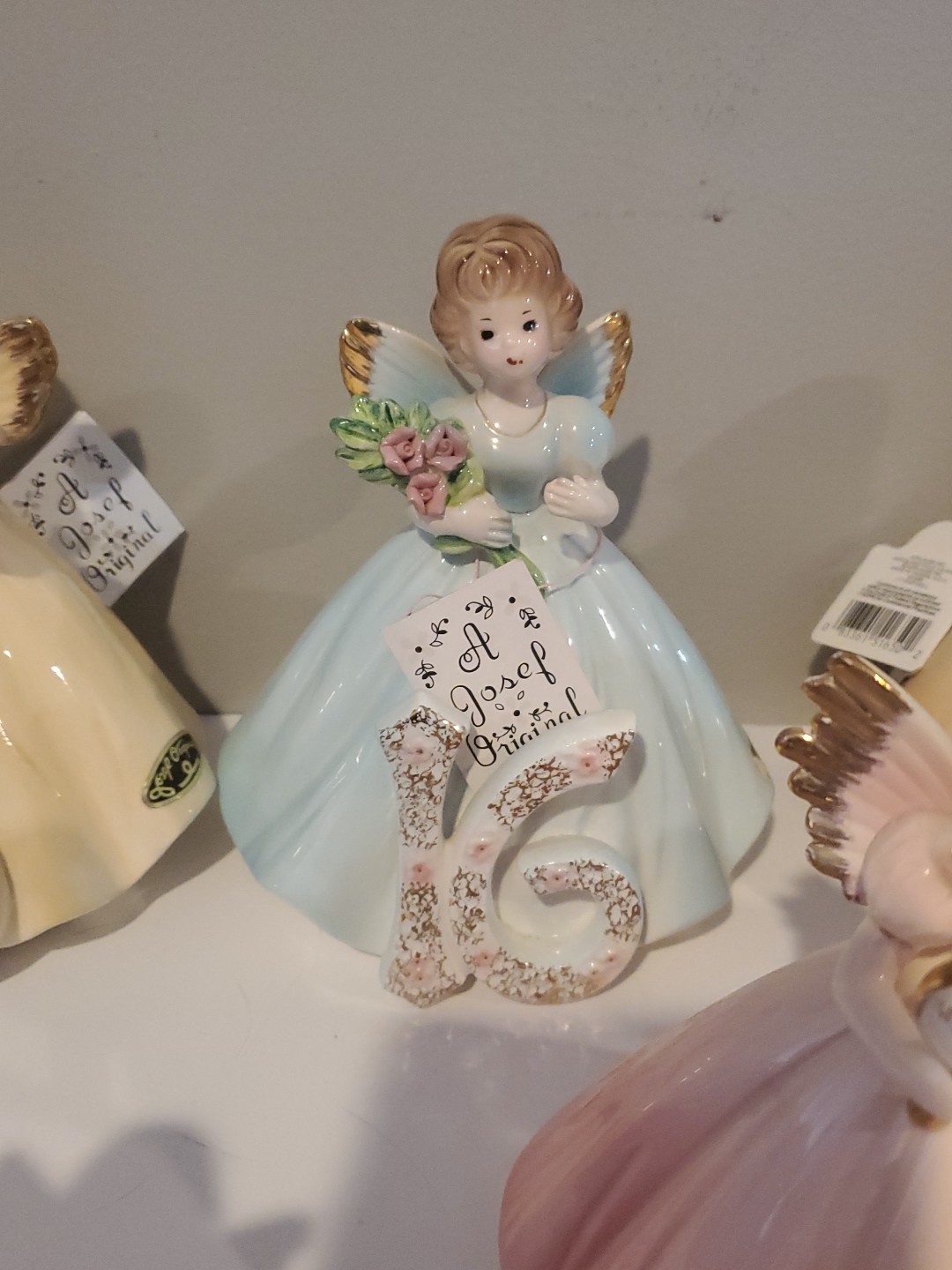 Vintage Josef Originals Birthday Girls Figurines Years 1-16 All Tags Except #2