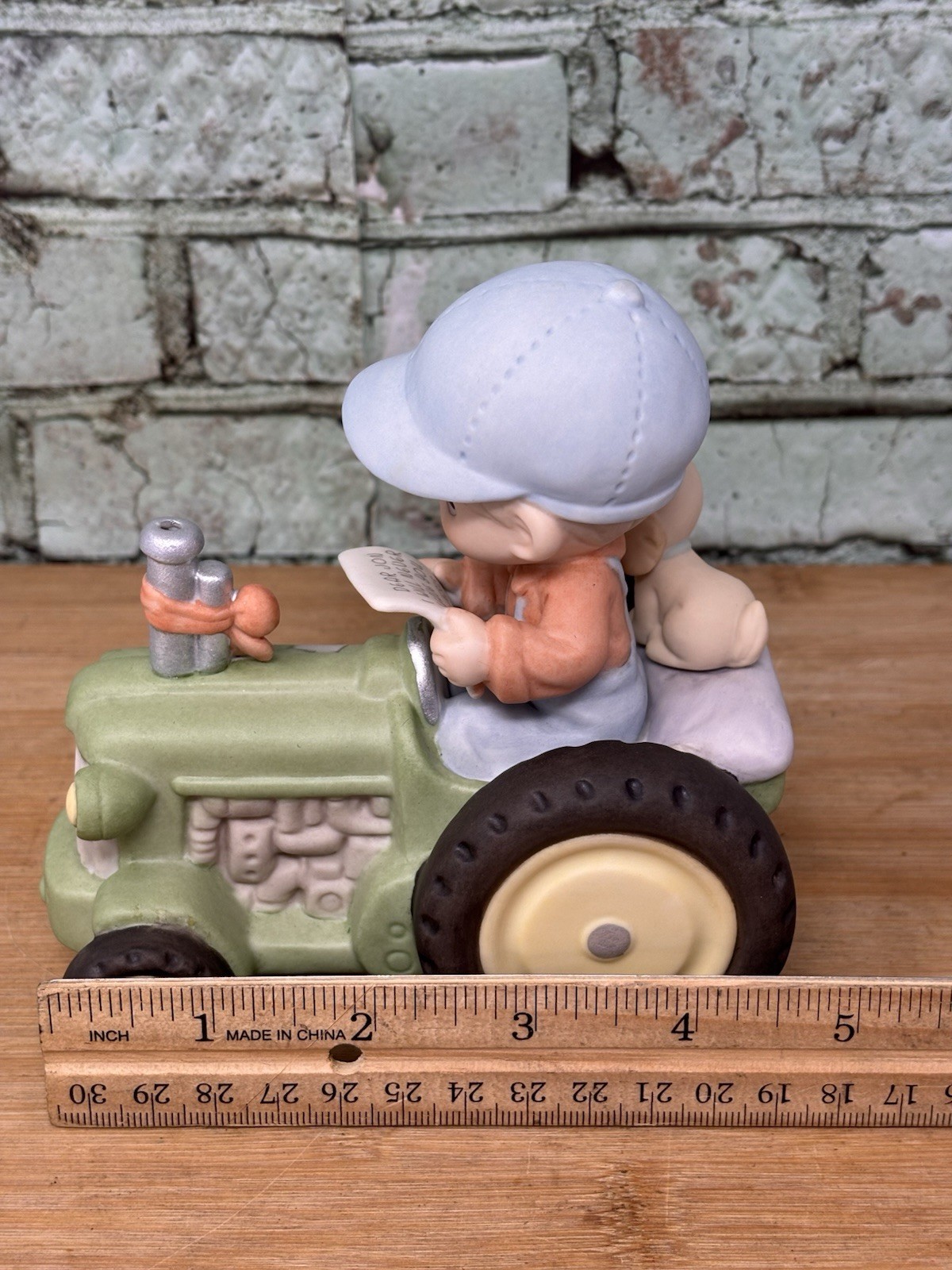 Precious Moments 588091 Dear Jon I Will Never Leave You, Jesus Tractor Figurine