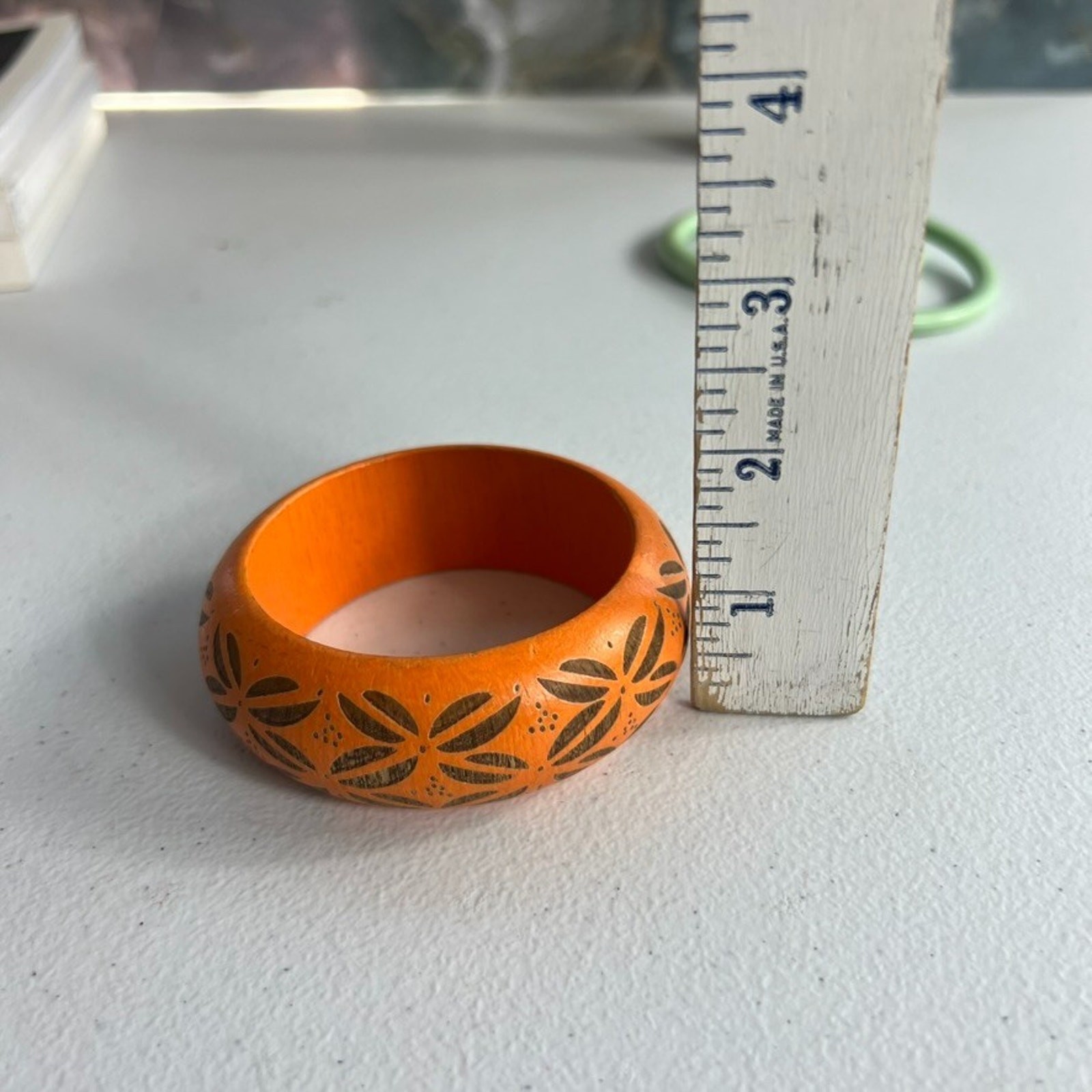 Set of 3 Accessory Boho Bracelets Orange Green