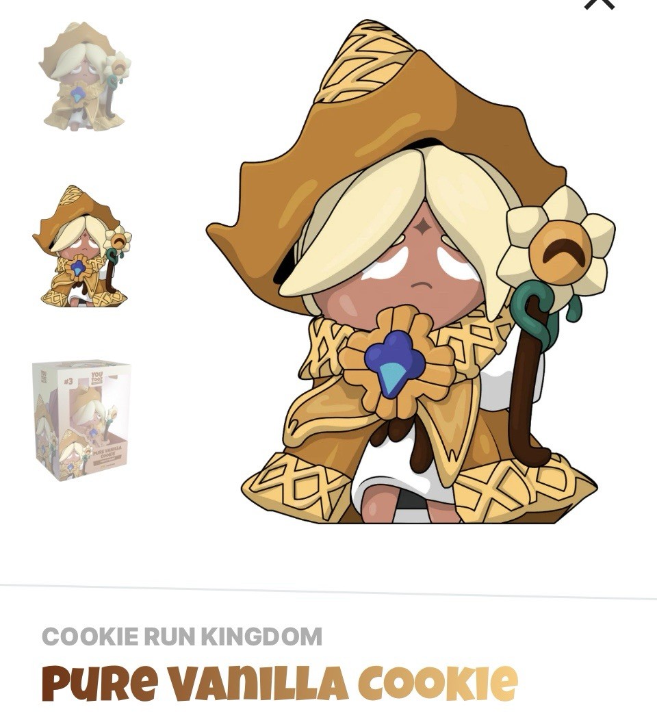 Youtooz * Pure Vanilla Cookie * Cookie Run Kingdom * Vinyl Figure * NEW *In Hand