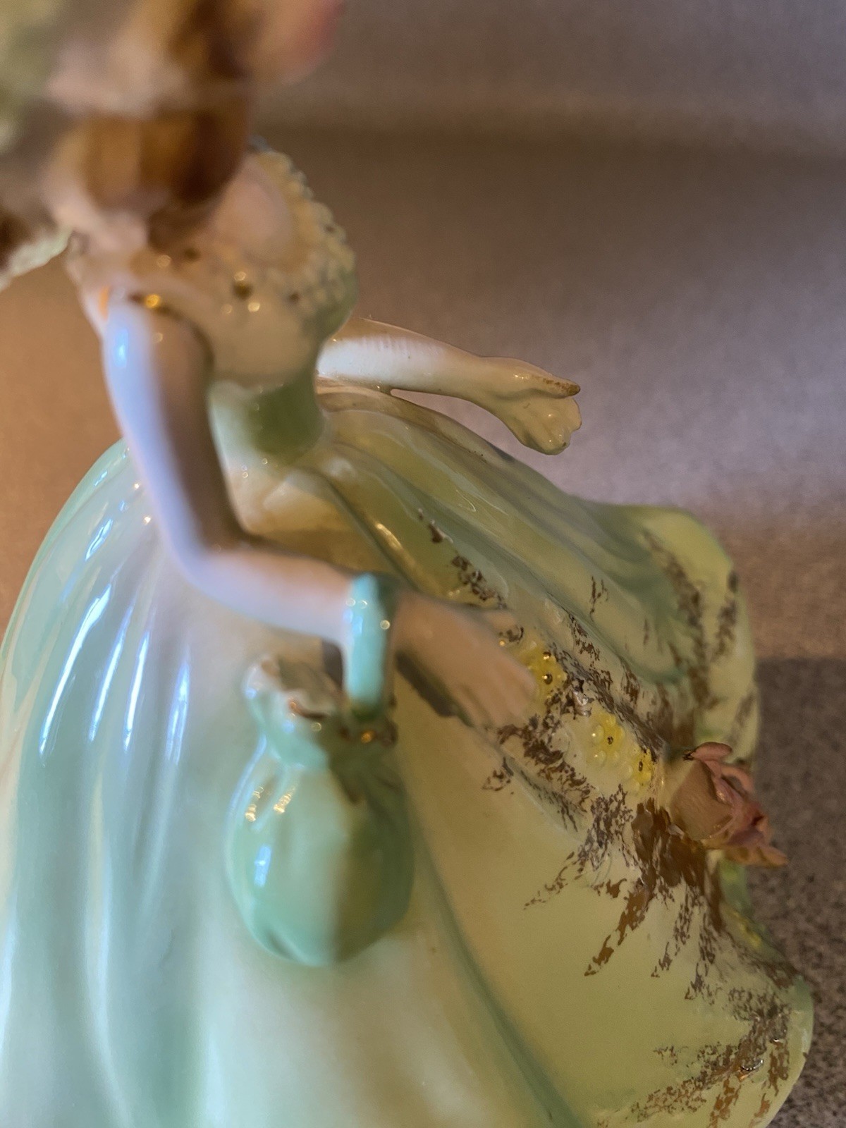 Vintage Josef Originals Porcelain Lady Music Box Figurine “ Come To The Cabaret”