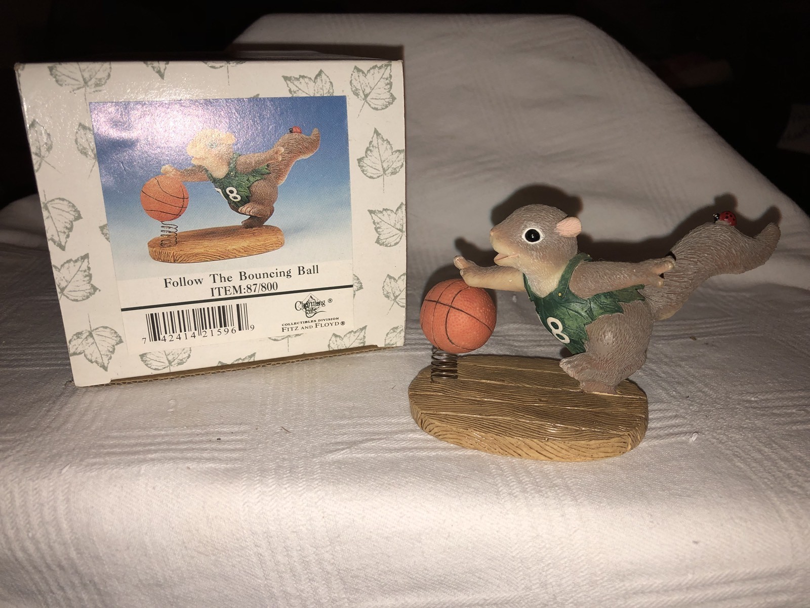 Charming Tails “FOLLOW THE BOUNCING BALL 🏀 ” FITZ & FLOYD BASKETBALL