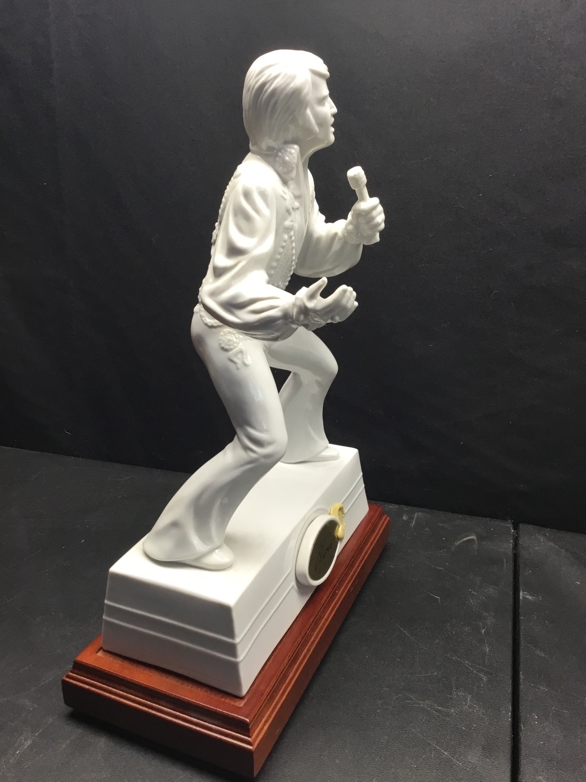 1982 Elvis McCormick Porcelain Music Box Decanter Set Box COA Empty