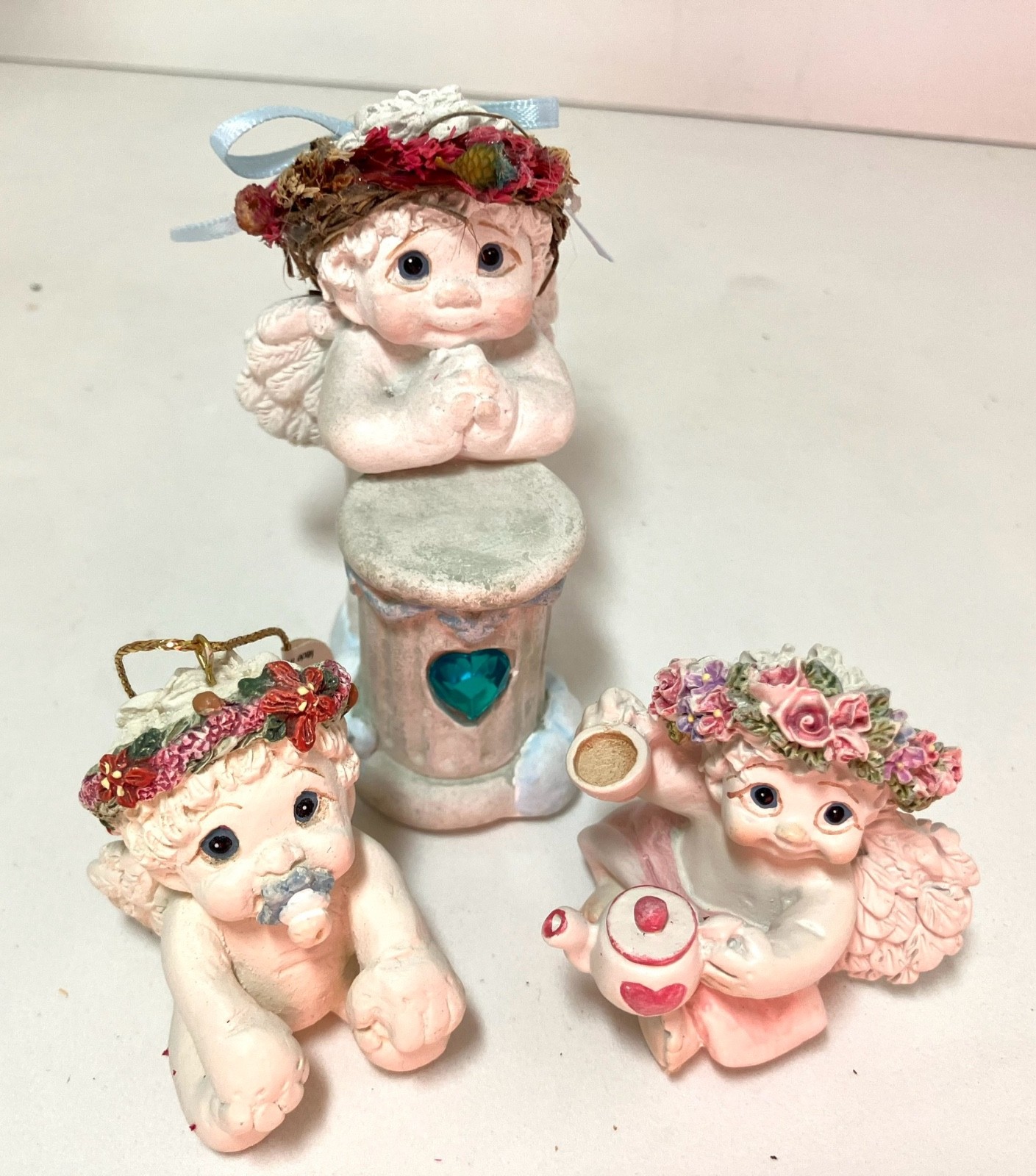 Dreamsicles- Lot of 13 -Collectible Angel 1990’s-2000’s Figurines Some Signed