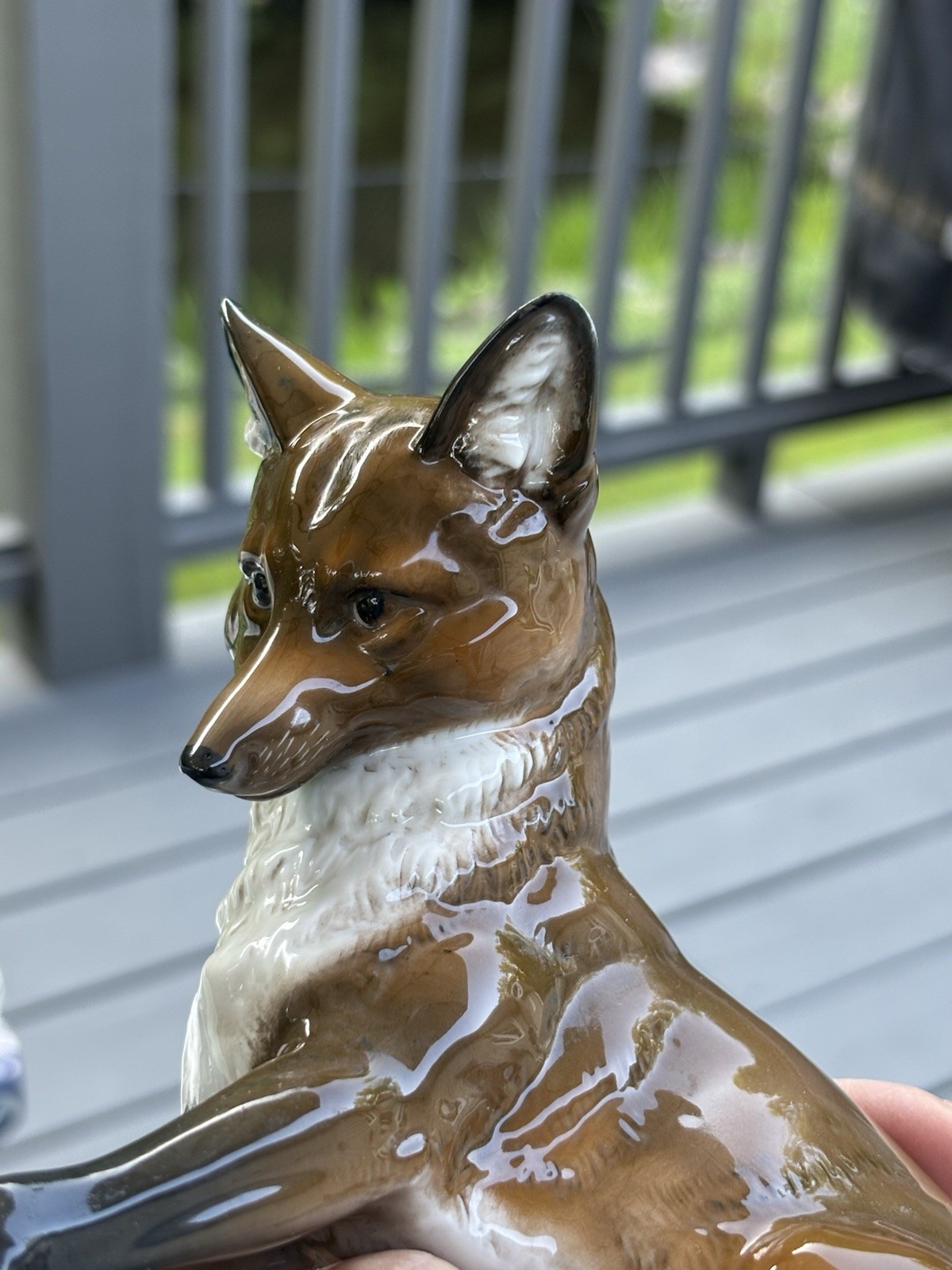 Porcelain Figurine Fox Rosenthal Germany Figurine Vintage