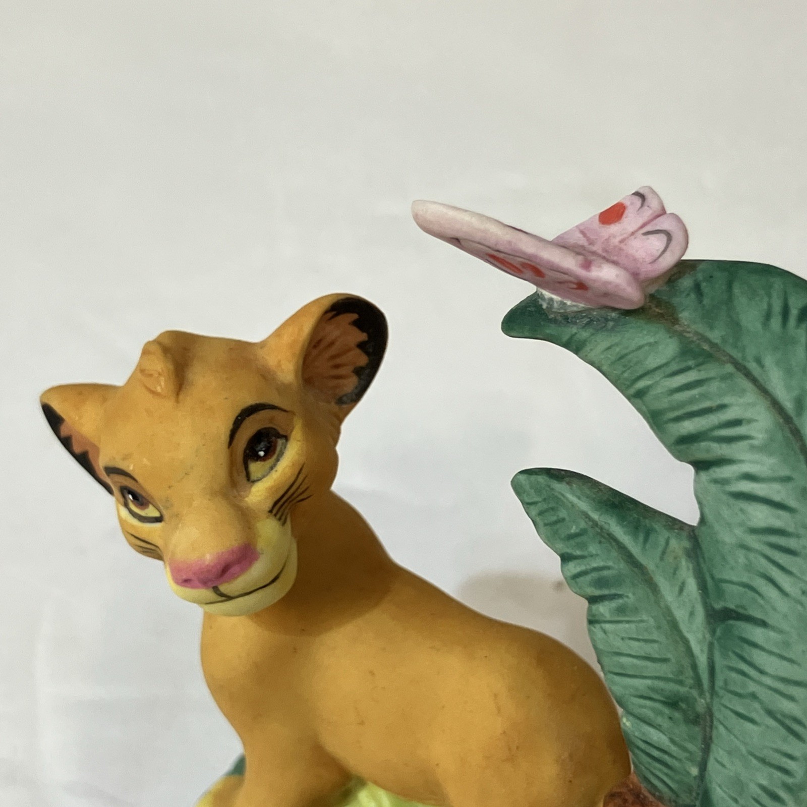 Vintage 90s Disney Simba Porcelain Figurine The Lion King 3” Collectible Decor