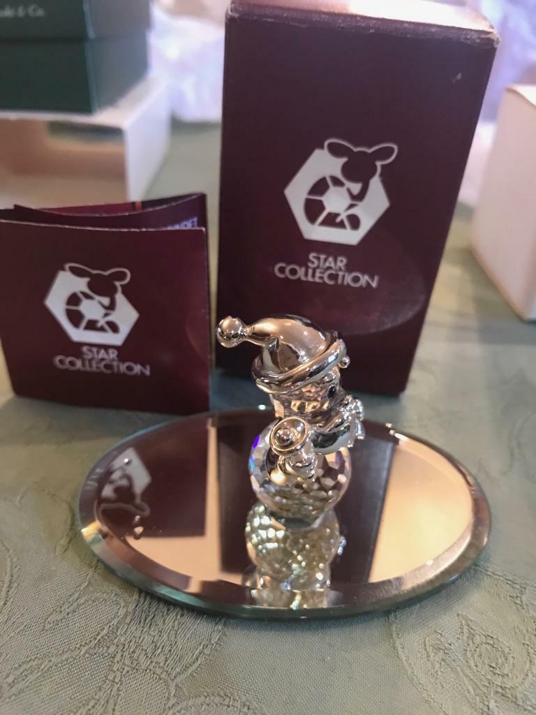 Star Collection Crystal Santa from Austria 1.25″ tall new in box