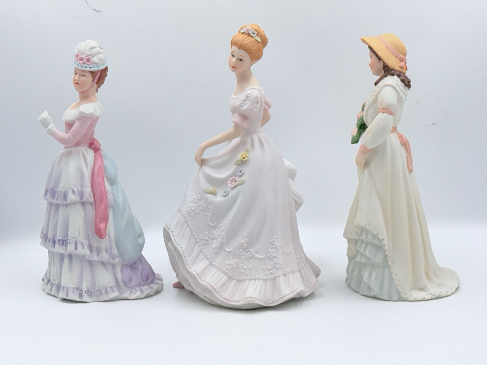 Homco Victorian 3 Vintage Lady Figurines