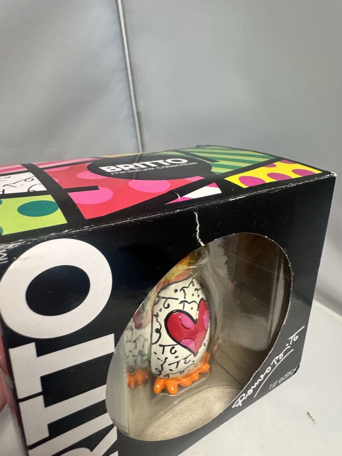 Romero Britto Giftcraft Ist edition penguin mini figurine. 2016 #334449