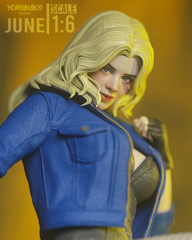 Black Canary Figurine DC Comics Hand Painted Model / DIY Kit 16 pcs