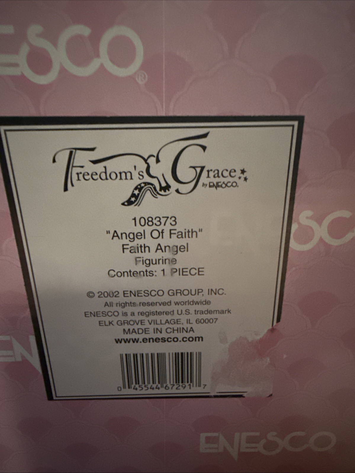 Enesco Freedom’s Graces Angel Of Faith Figurine