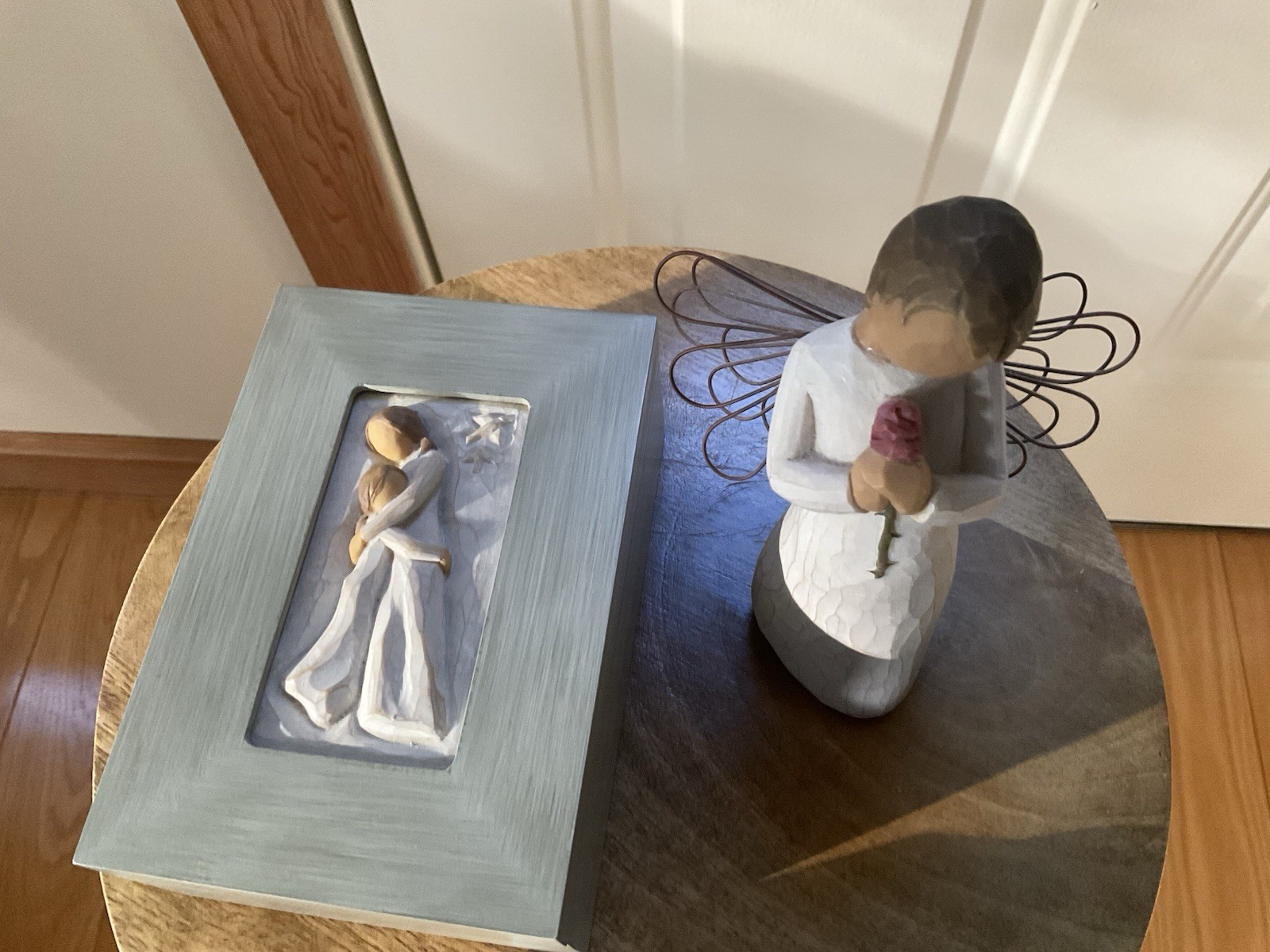 2 Willow Tree Memory Box Mother And Daughter And Loving Angel Statue