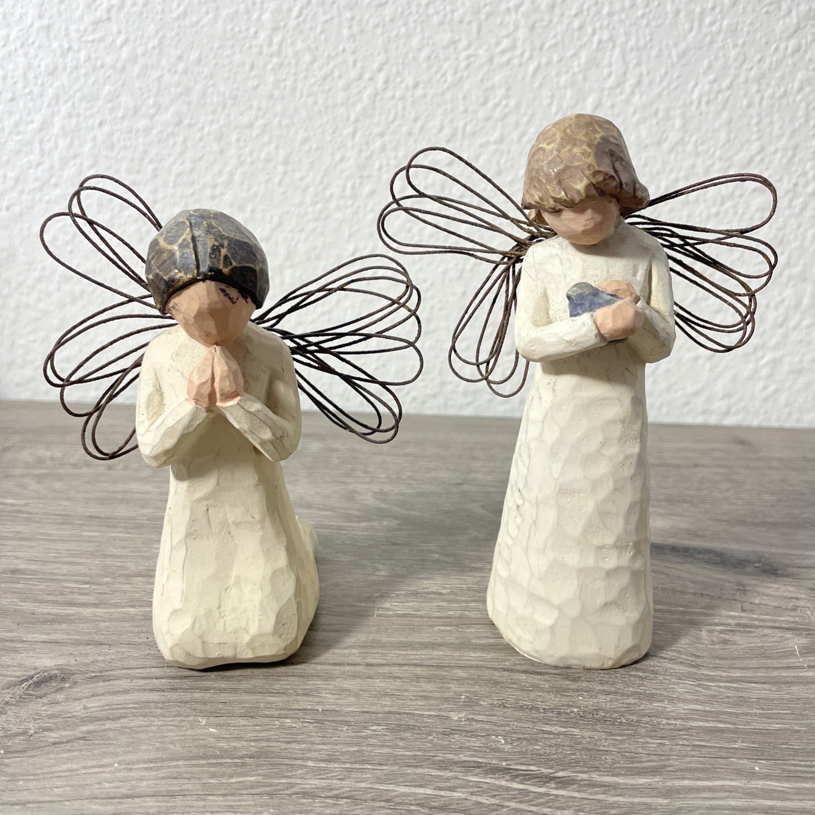 Willow Tree Angel Lot of 2 – Angel of Prayer & Angel of Healing Figurines