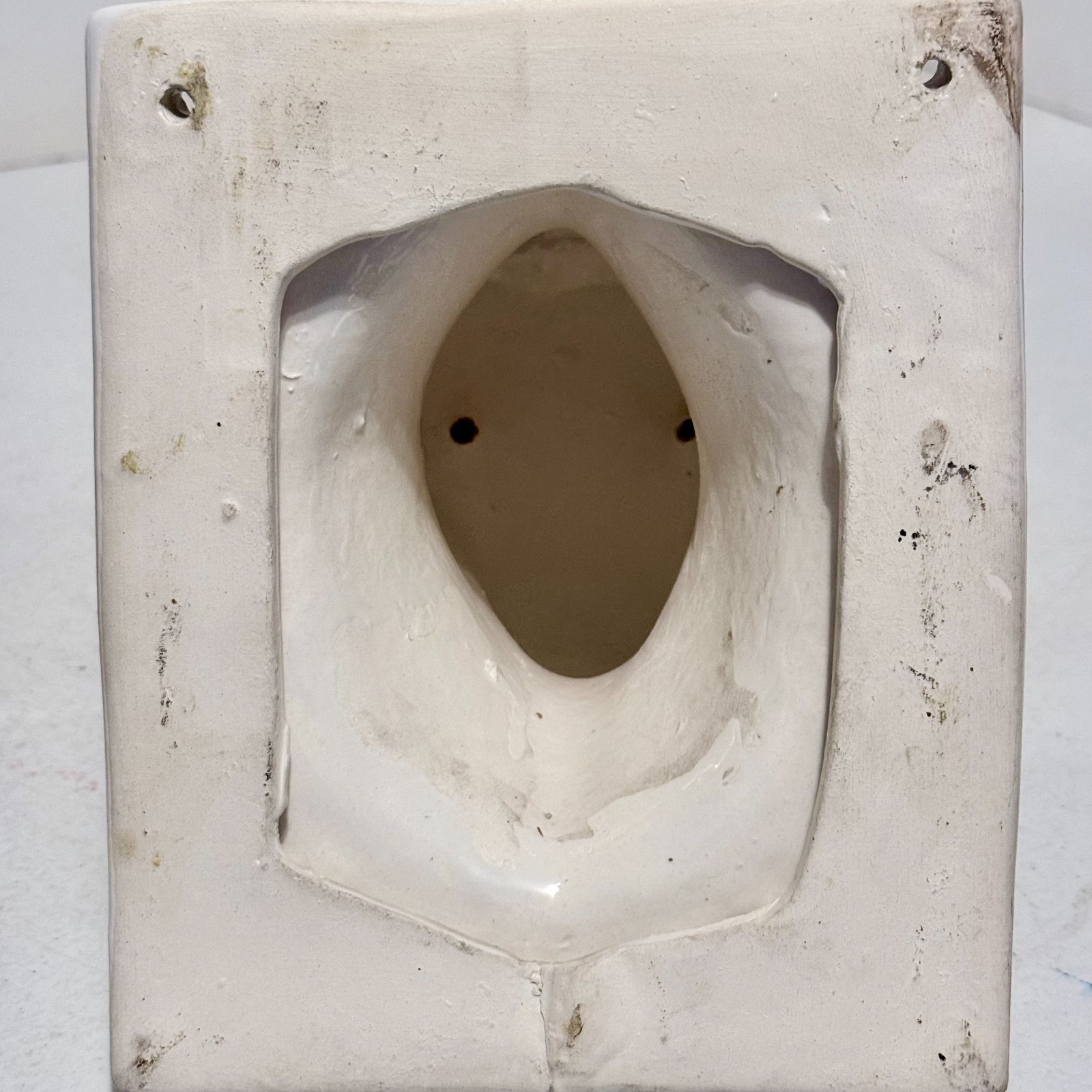 VINTAGE Wall Mount Ceramic Bull’s Head 1980’s Nice Cottage Decor 7″ x 6″ x 6″