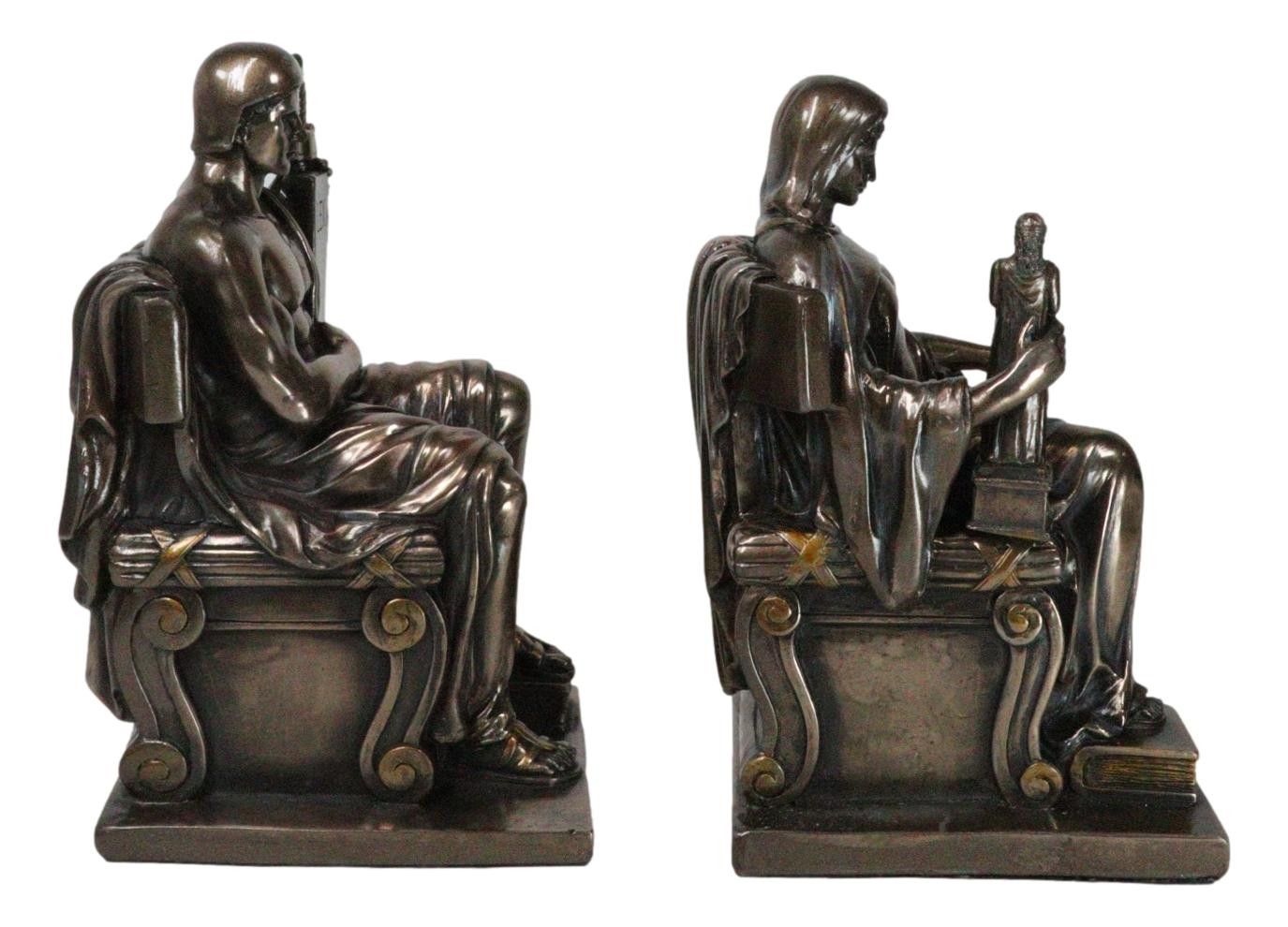 Set of 2 Contemplation of Justice and Authority of Law LEX Figurine Book Ends