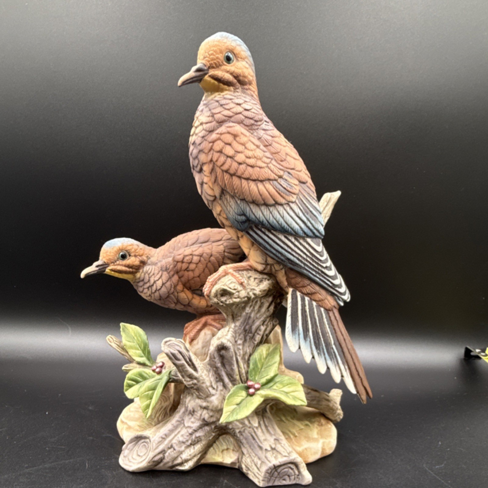 Porcelain Figurine Titled ‘Mourning Doves’ by Andrea by Sadek Made In Japan