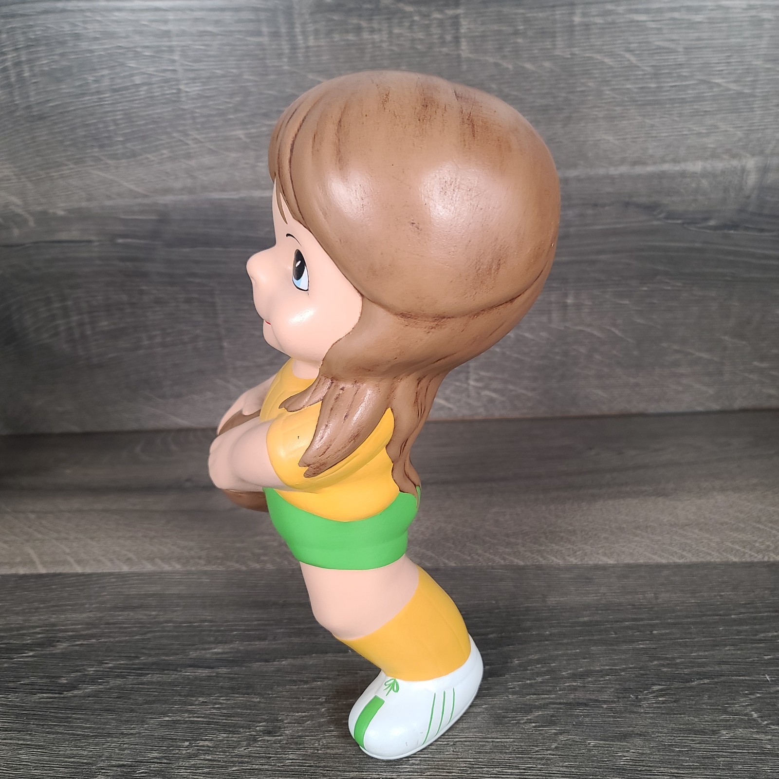 Vintage 1970’s Atlantic Mold Co Ceramic Basketball Players Boys and Girl