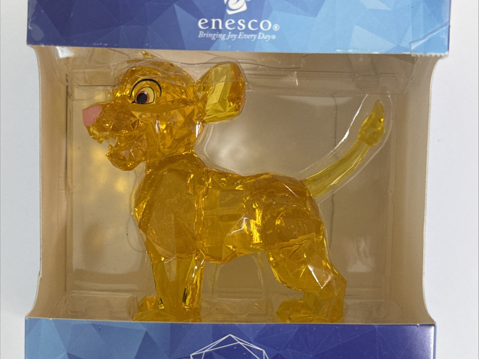 DISNEY Acrylic Facets SIMBA Lion King 3.5″ Enesco NEW In Box NIB