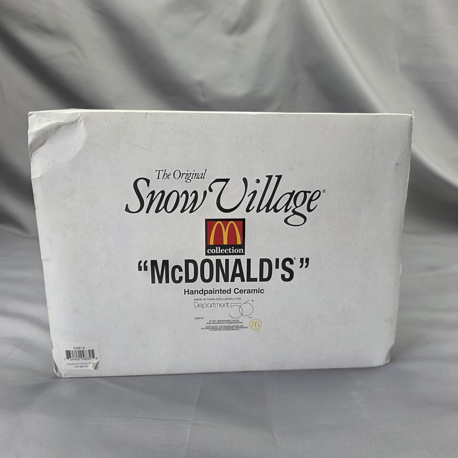 Dept 56 Snow Village McDonald’s Lighted House Medium Multicolor W Box Christmas