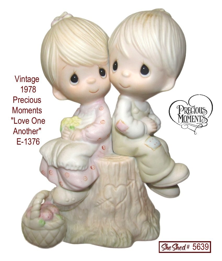 Vintage 1978 Precious Moments “Love One Another” – E-1376 – Jonathan & David