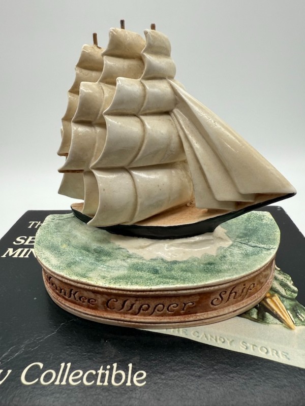 Sebastian Miniatures #6254 Yankee Clipper Ship Figurine in Box