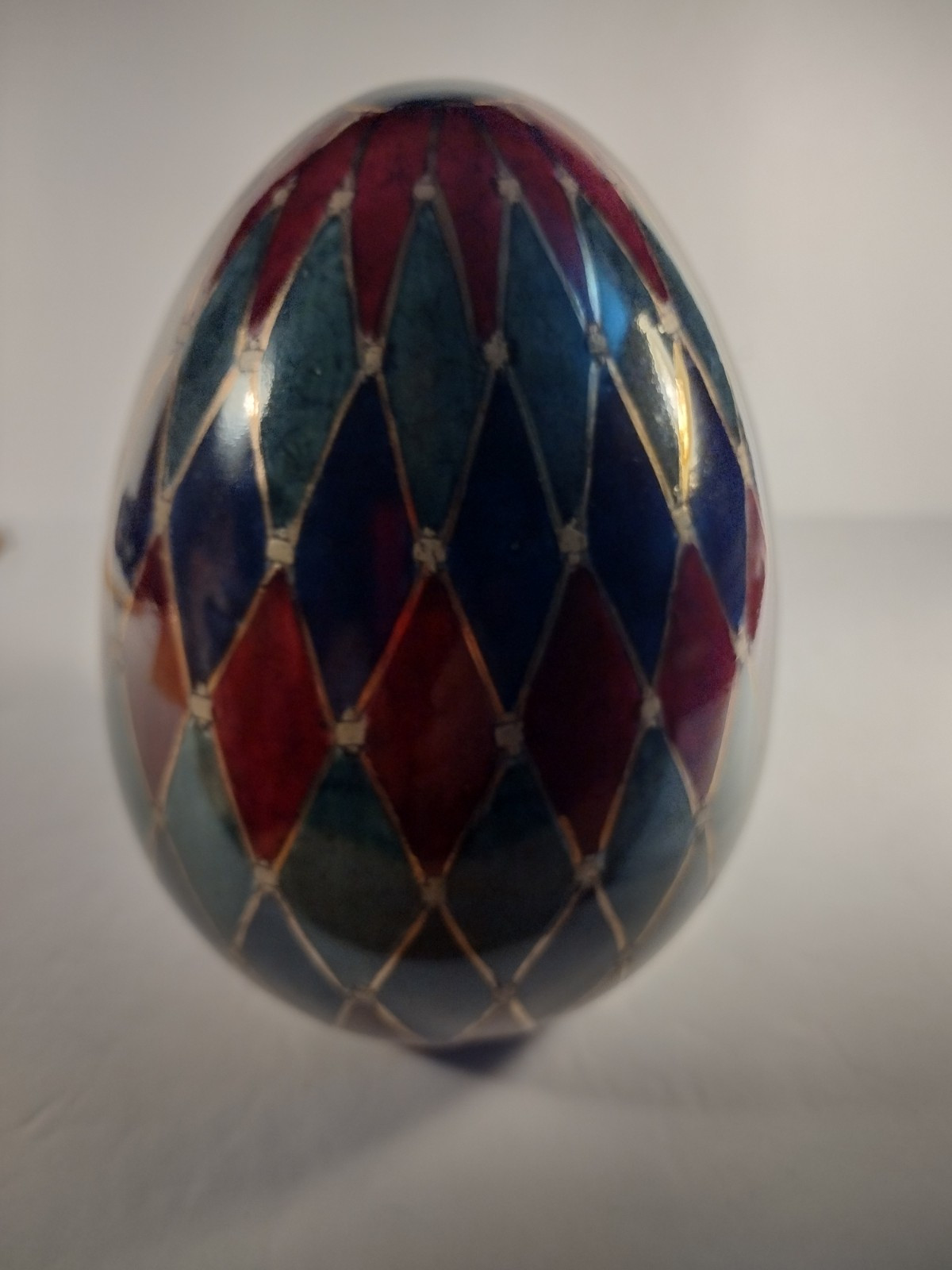 Oriental Accents Vintage Egg Figure Golden Multi-colored Beautiful Egg 1 Lb 2 Oz