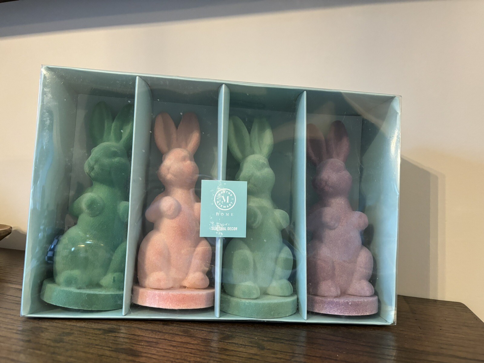 MARTHA STEWART Easter Spring Felt Flocked Bunny Bunnies Sets NEW