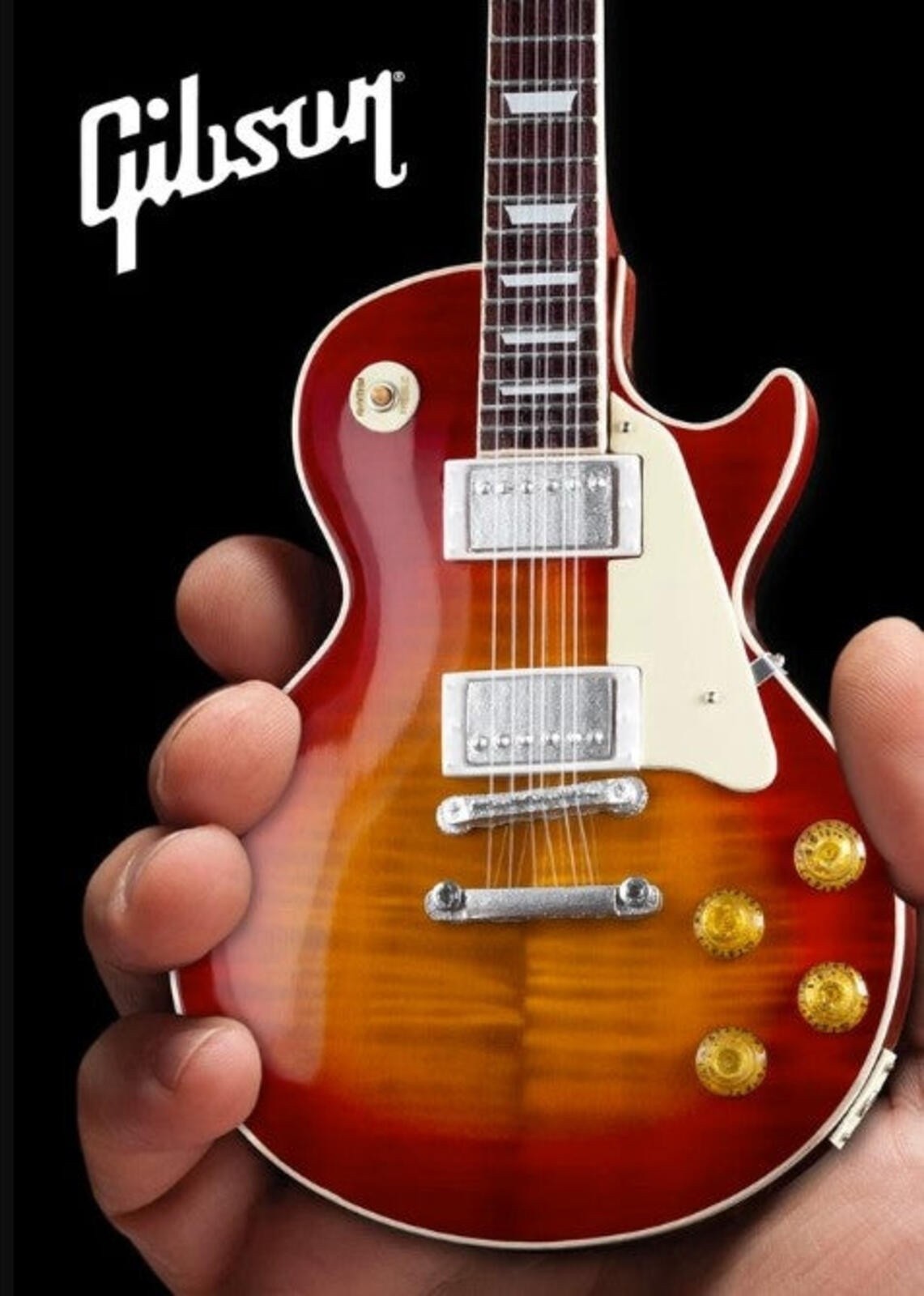 GIBSON 1959 Les Paul Standard Cherry Sunburst 1:4Scale Replica Guitar~Axe Heaven