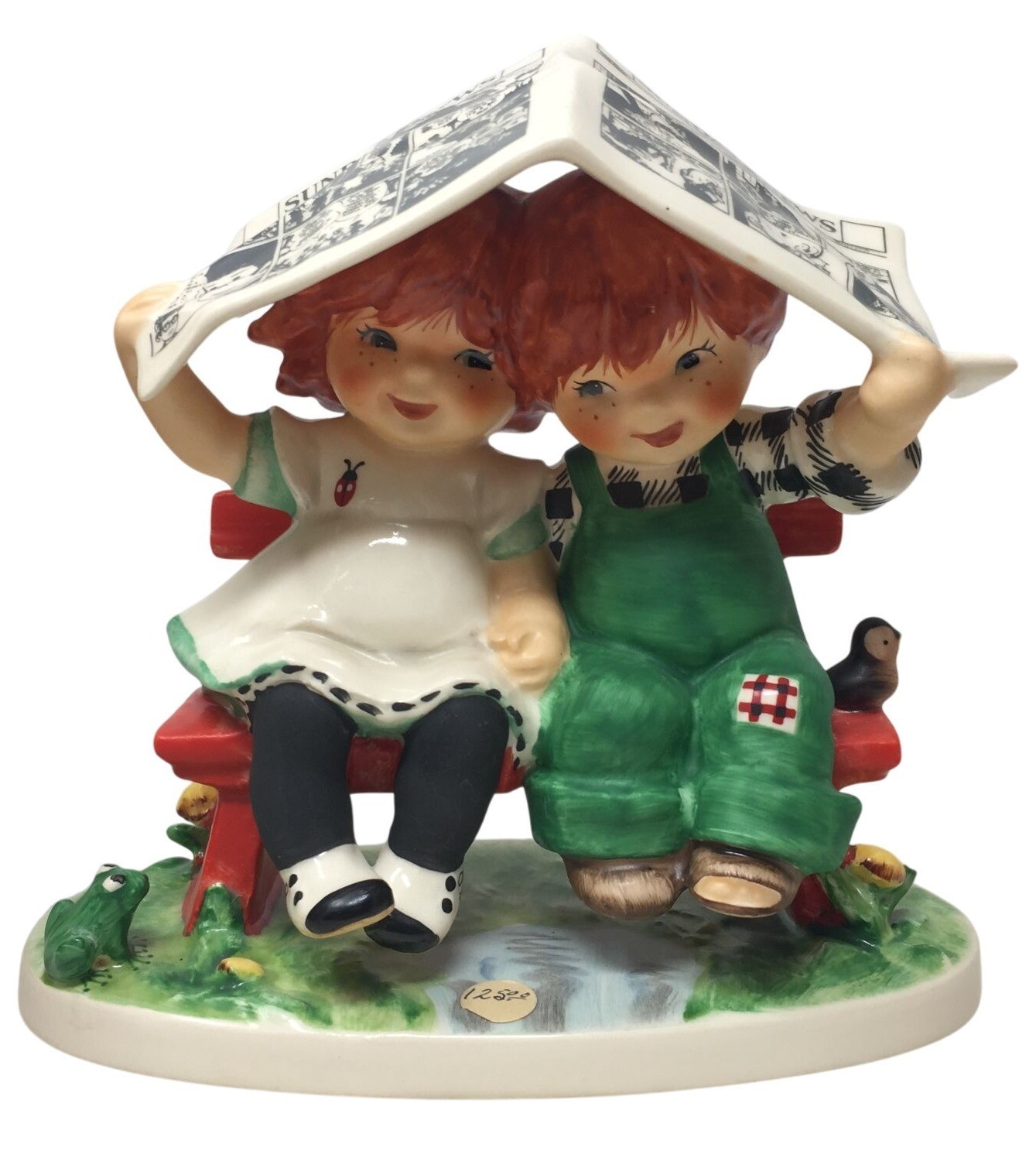 Vintage Goebel W Germany Red Heads ”Let it rain” Figurine