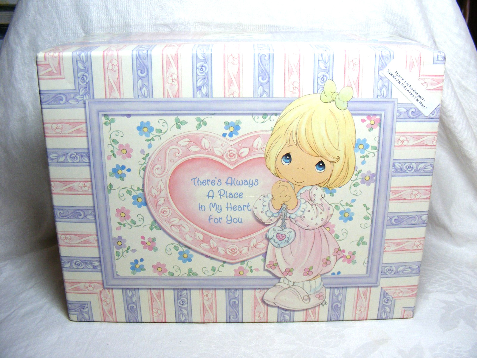 2002 Precious Moments Kit Figurine Trinket Box & Magnetic Picture Frame #111769