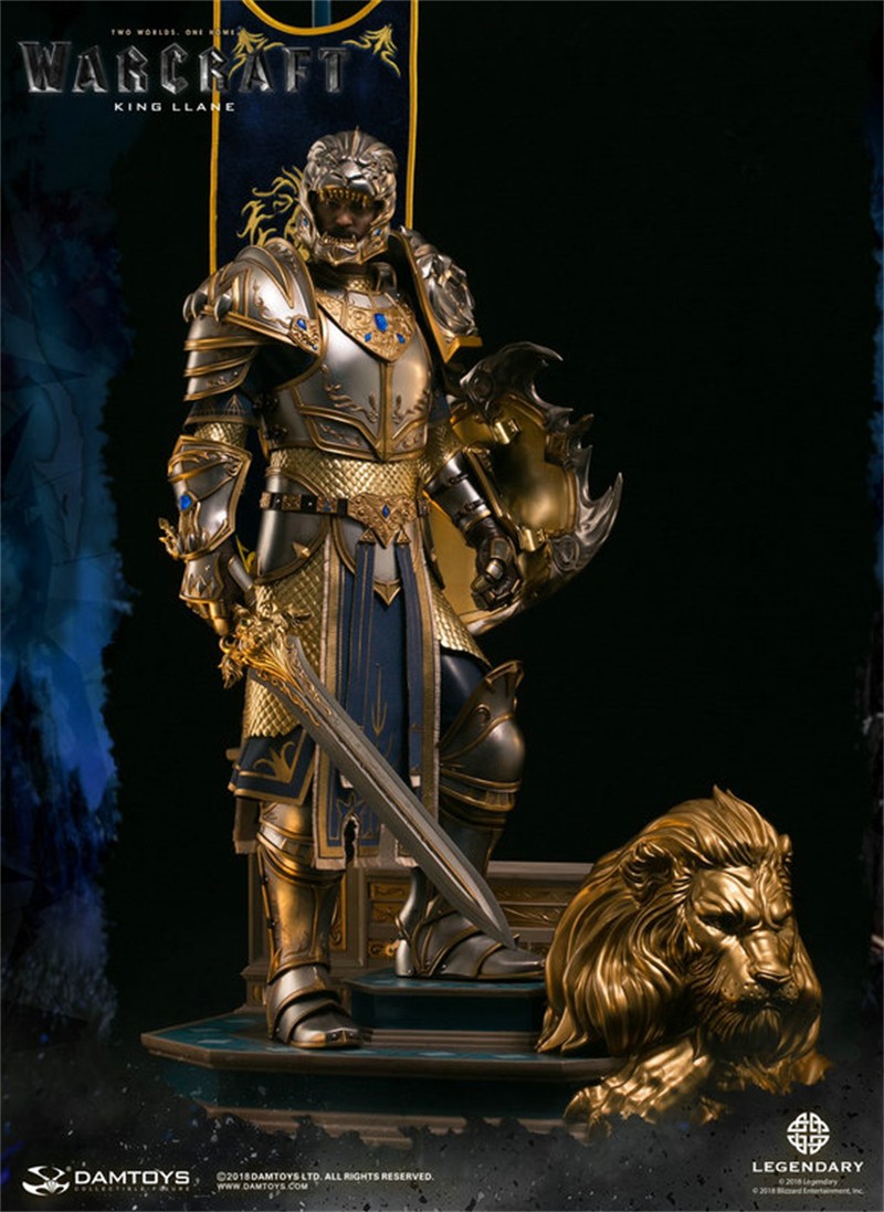 Damtoys Warcraft Llane Wrynn I Limited Game Character Statue 70cm New Stock