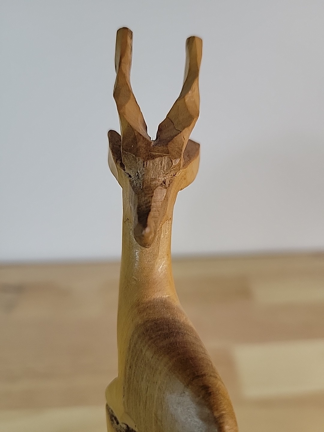 Hand Carved Antelope/Deer Wooden Shoe Horn Made In Kenya