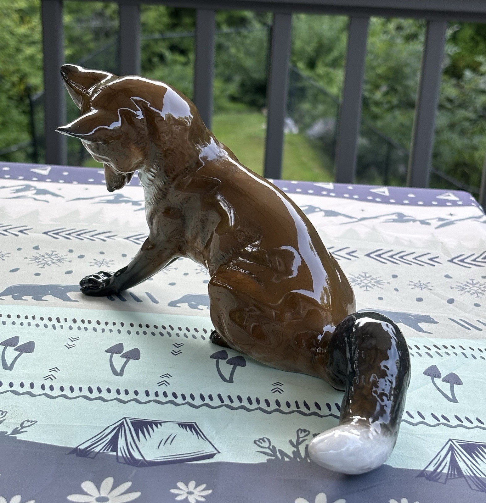 Porcelain Figurine Fox Rosenthal Germany Figurine Vintage