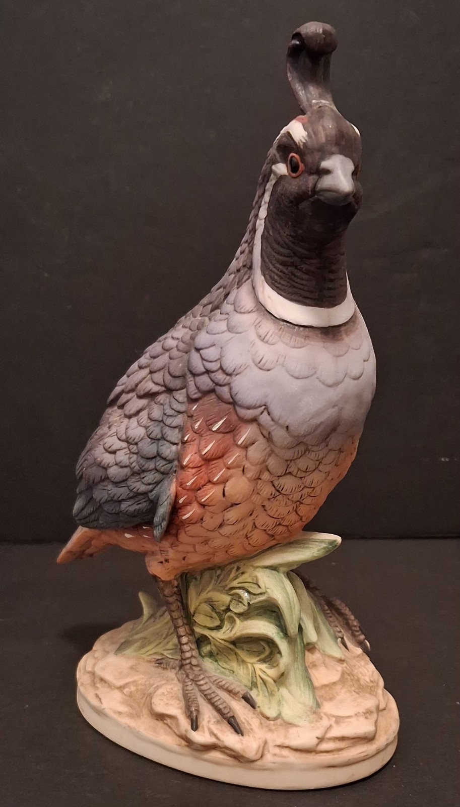 VTG Andrea by Sadek California Quail Porcelain Bird Figurine 8619 Hand Painted
