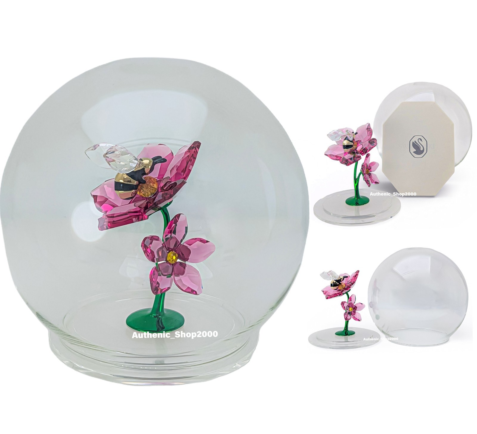 New 100% Authentic SWAROVSKI Crystal Idyllia Glass Ball Bee Flowers Deco 5721549