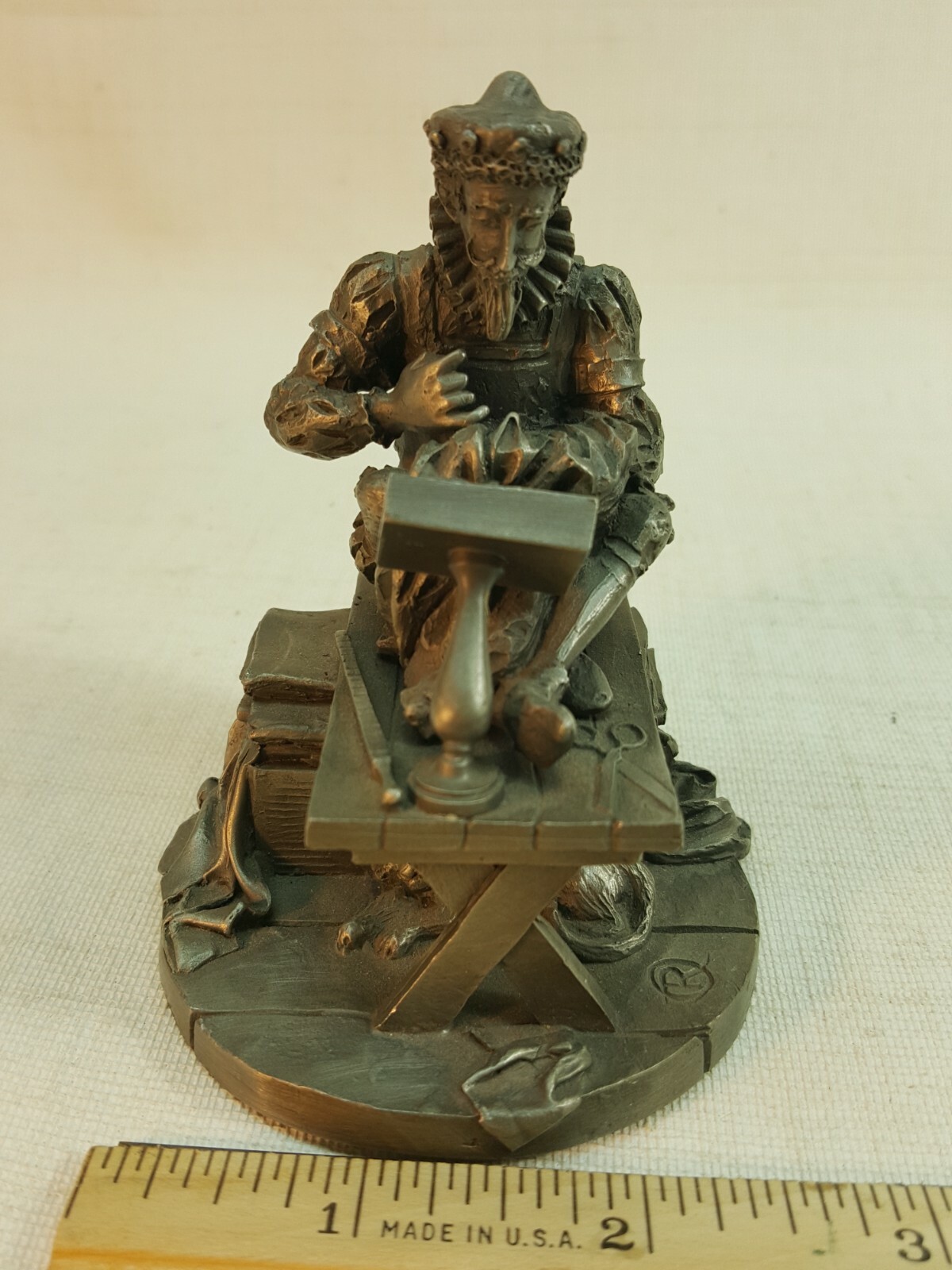 TAYLOR Franklin Mint Master Craftsman Renaissance Guilds Pewter Figure JC428