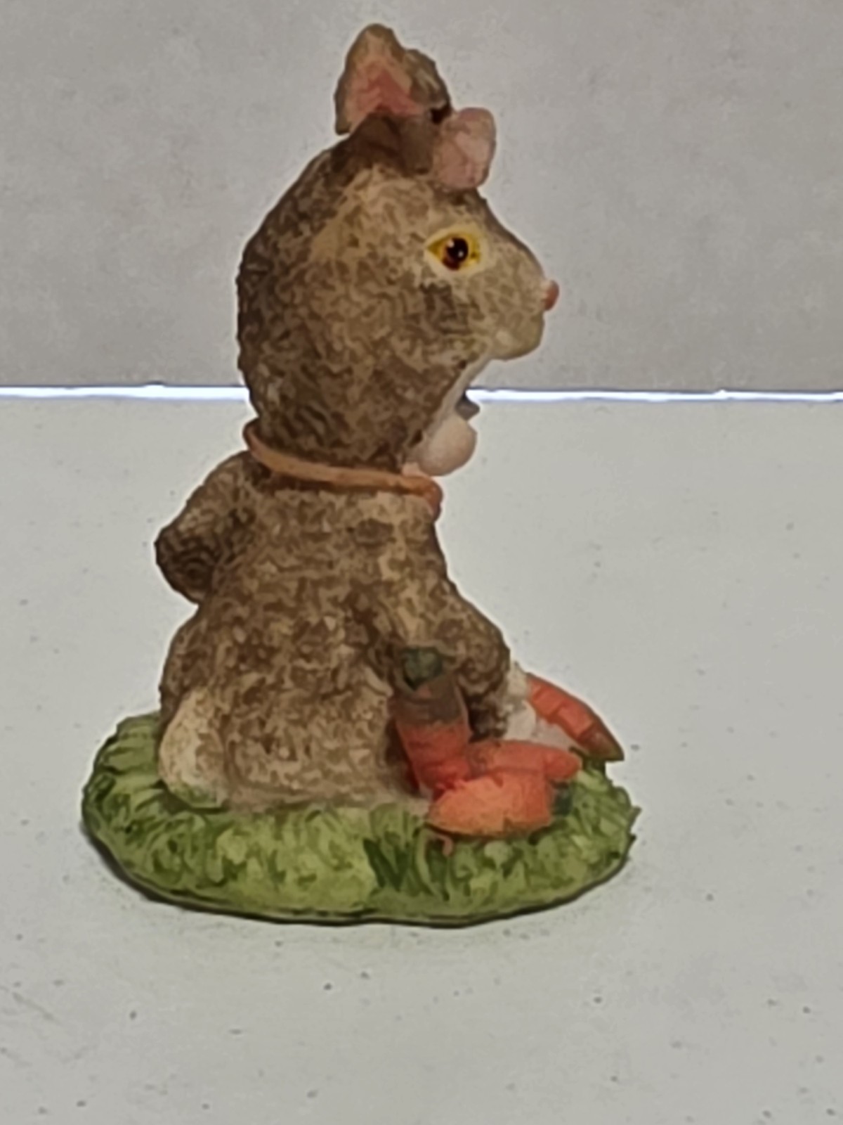 Vintage Turtle King Corp Resin Easter Figurine Baby In Bunny/Rabbit Suit 3″