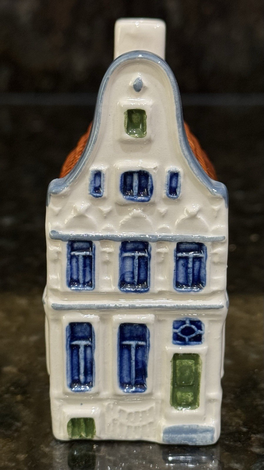 ROYAL GOEDEWAAGEN AMSTERDAM KEIZERSGRACHT BLUE DELFT MINIATURE HOUSE Poly Delft