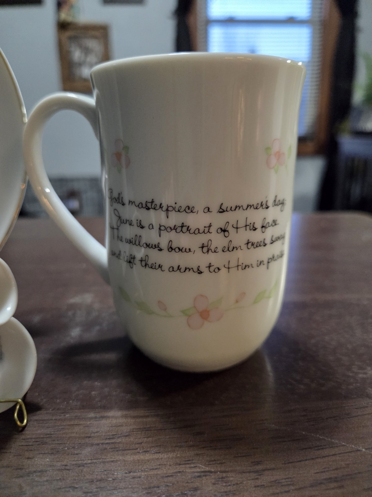 Vtg 1983 Precious Moments JUNE Birthday Set – Plate, Mug, & Mini Cup/Saucer Enes