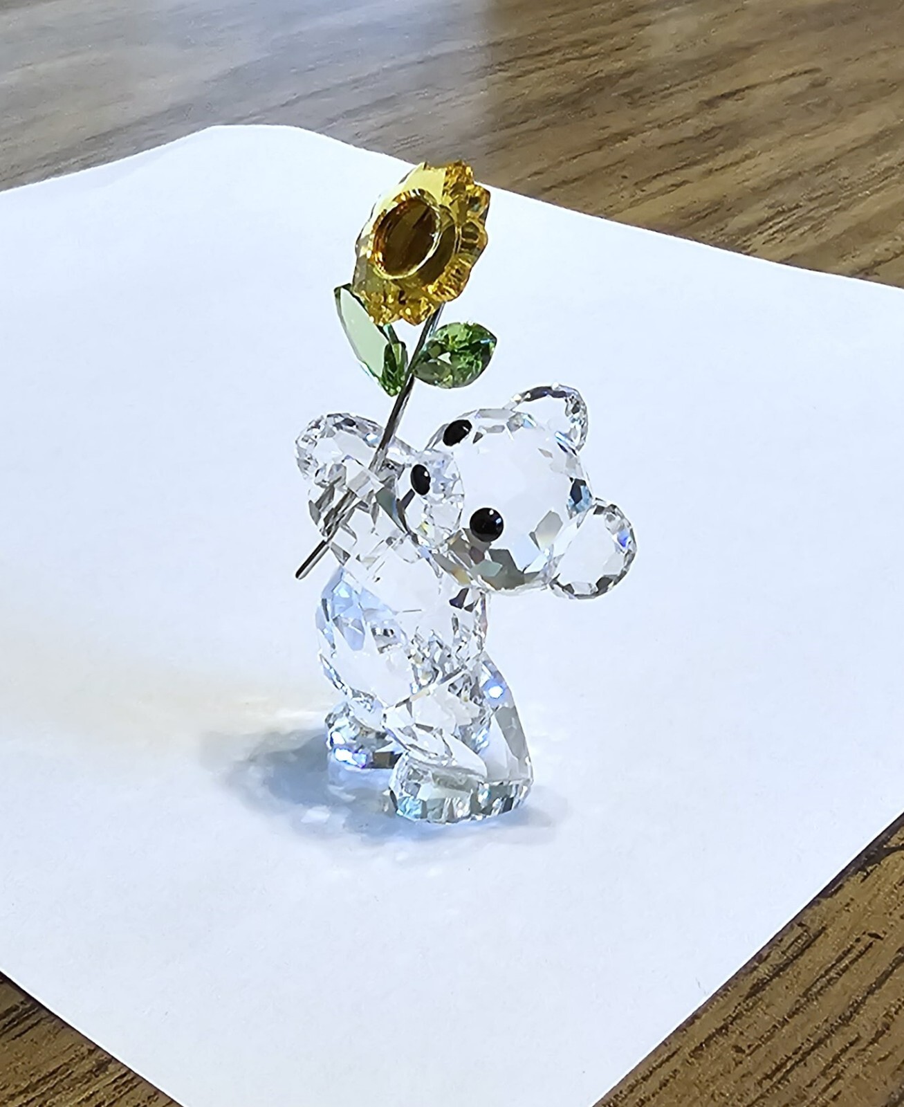 🌻 Swarovski Crystal 2006 “Especially for You” Kris Bear Figurine, Sunflower NIB