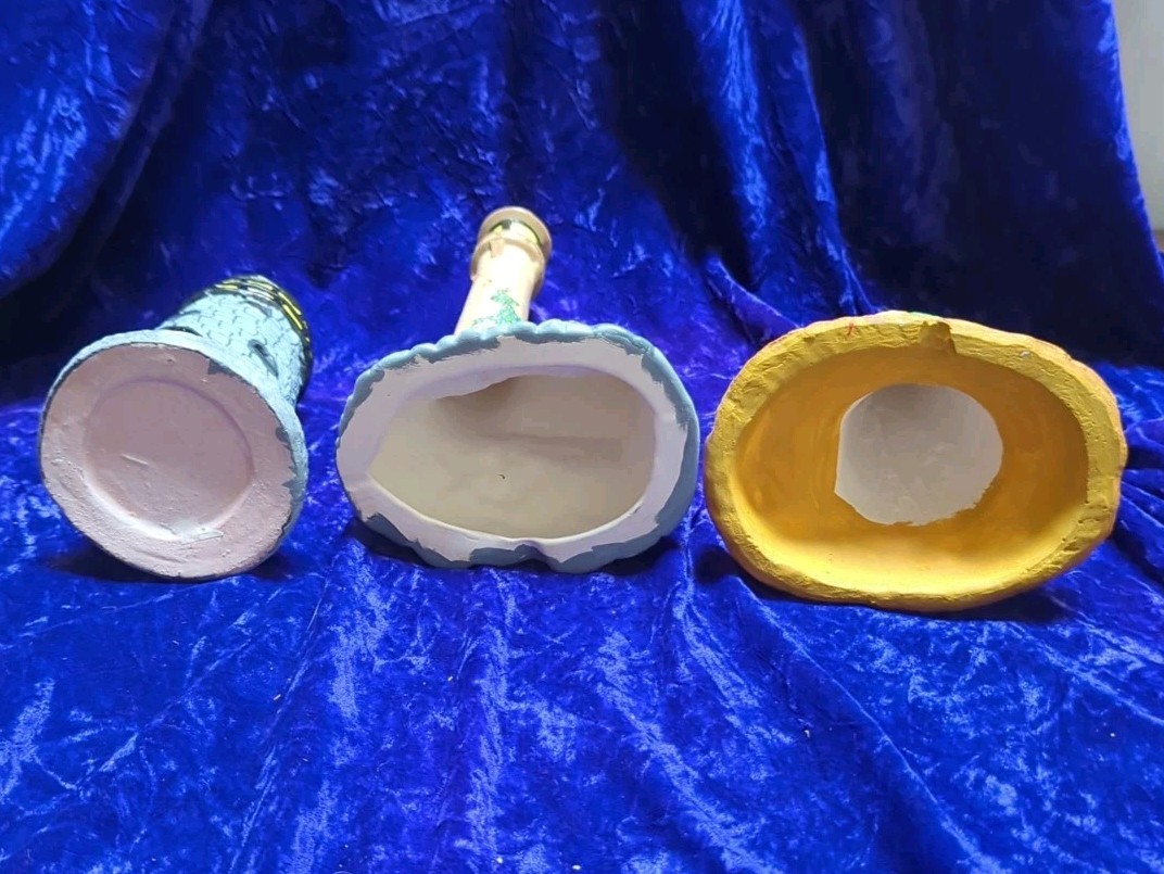 Lot B: A Collection Of 3 Ceramic Lighthouses . 11, 9 And 8.75 Inches Tall
