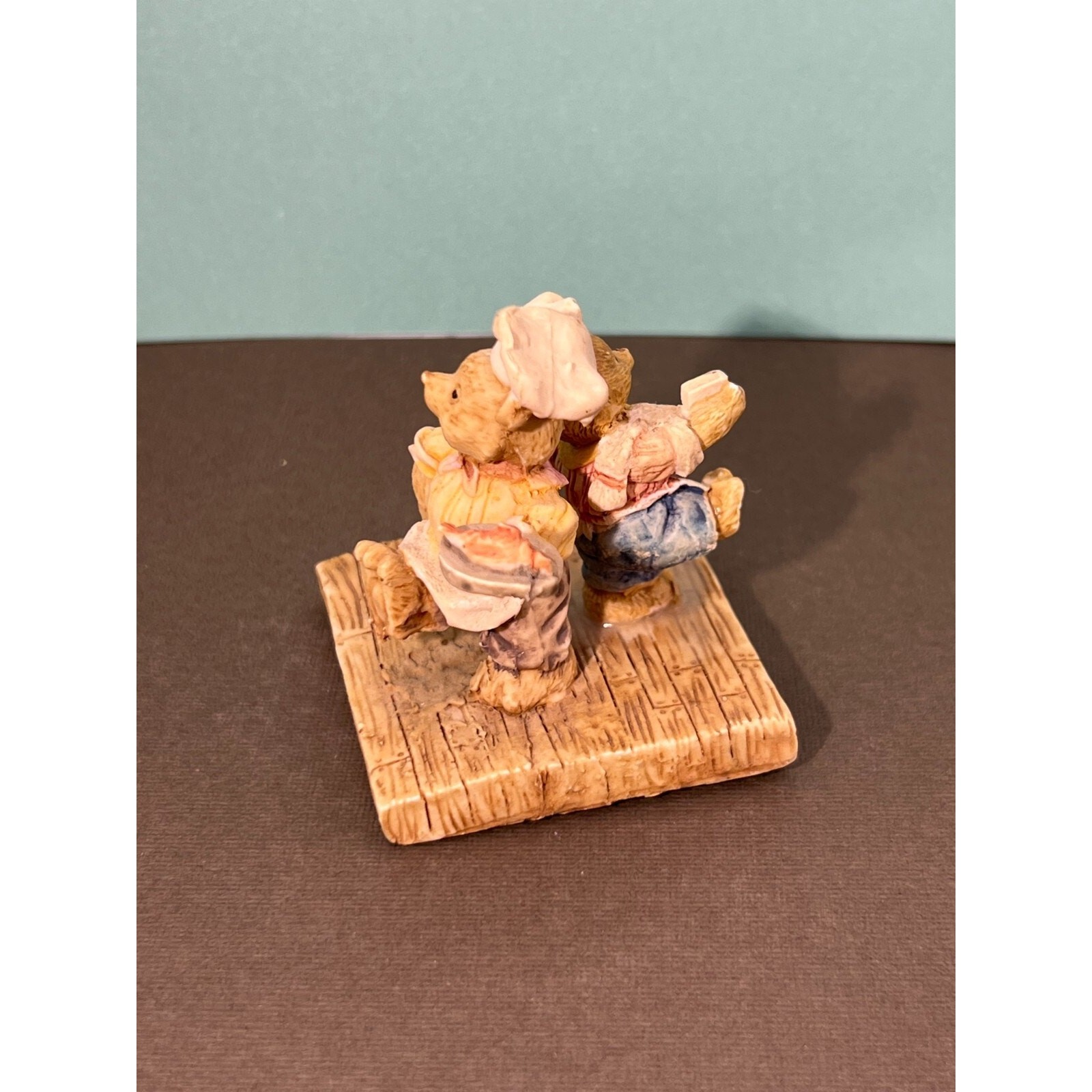 Bears Cooking Dancing Baking Resin White Chef Hats