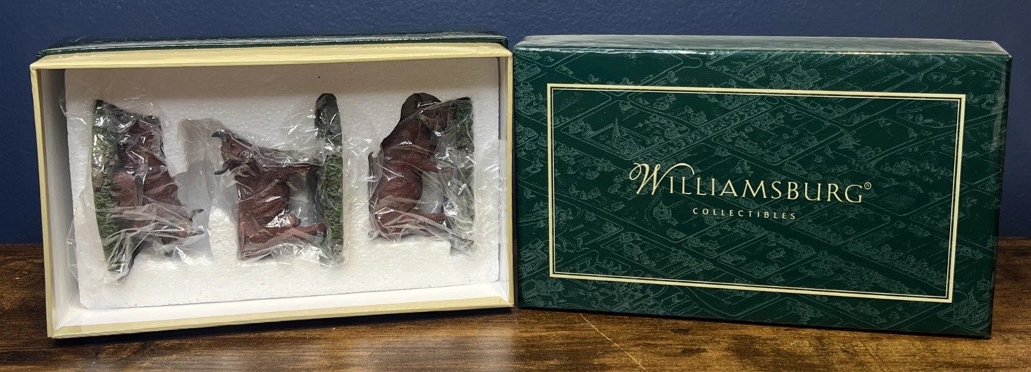 Colonial Williamsburg’s COWS (Set of 3) Lang & Wise #0506014 2004 RARE
