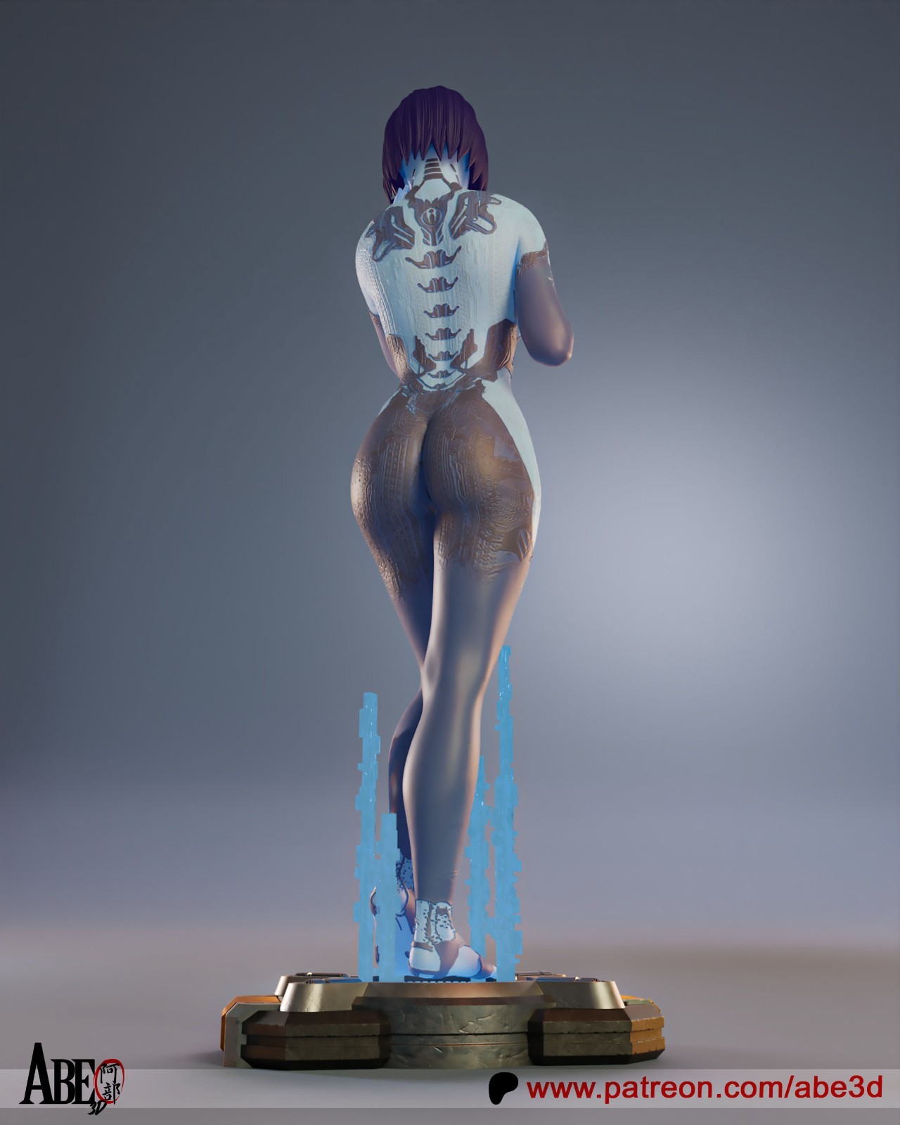 Cortana 12K Resin Model Kit Painted 3d Printed DIY Figure