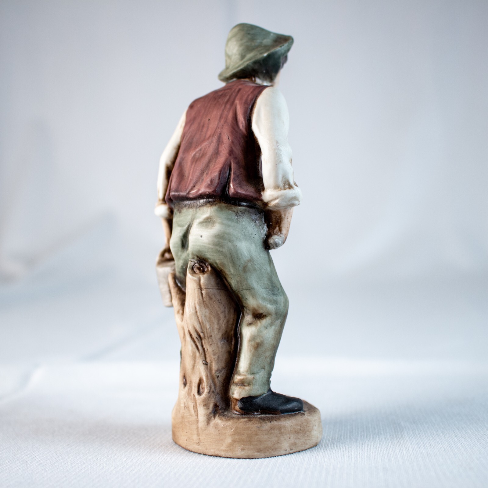 Vintage NORLEANS JAPAN Old Man Gardner Bisque Figurine Statute 5.57″L x. 2.5″W