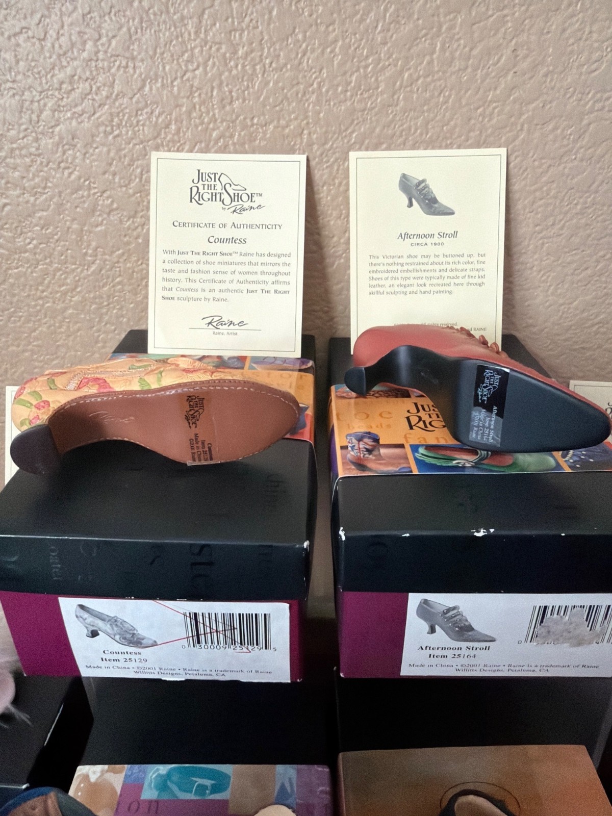 Lot of 9 Just the Right Shoe by Raine Mini Shoes Ankle Boot Courtly Riches w/Box